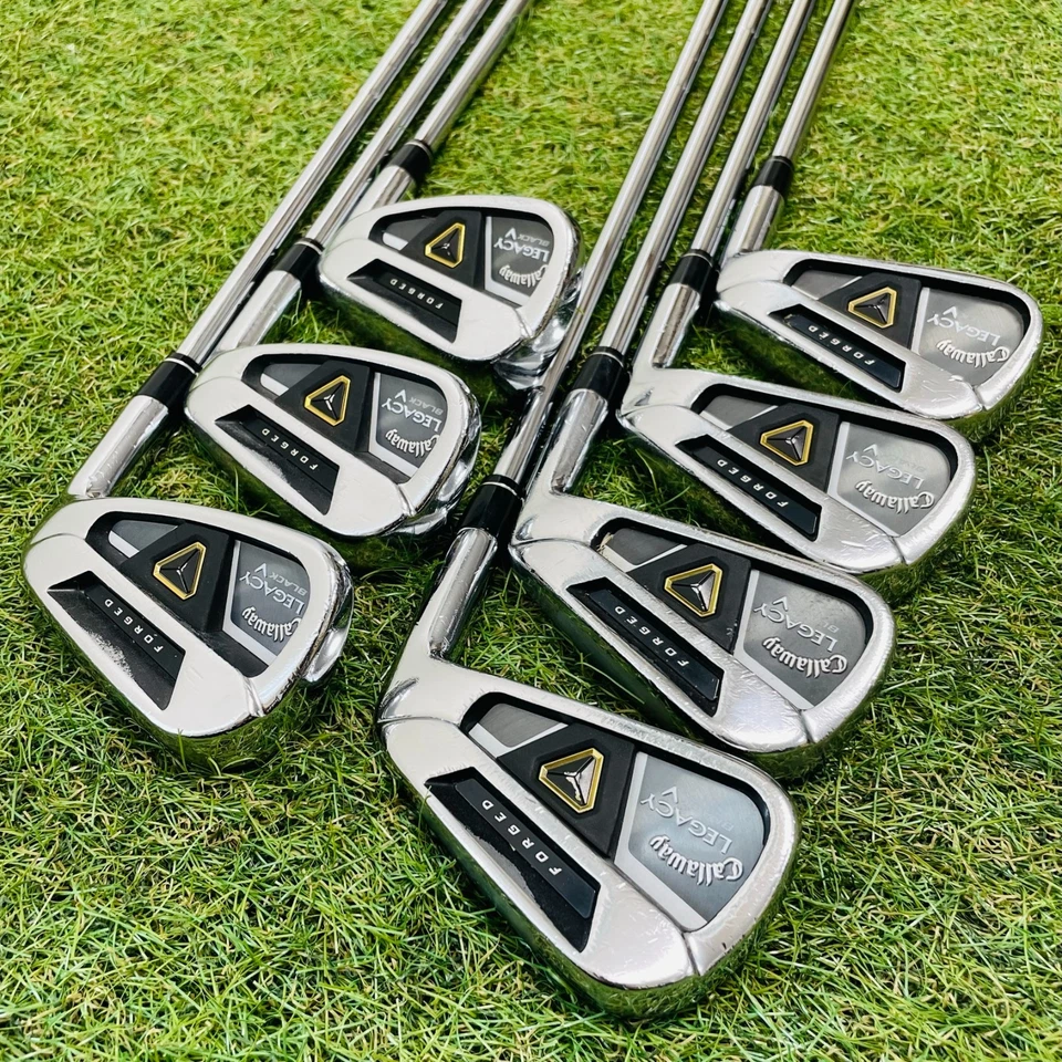 Callaway LEGACY BLACK Forged Iron 4-9+Pw 7Pcs RH Memphis 10 Steel Shaft Used Men - Image 2 of 4