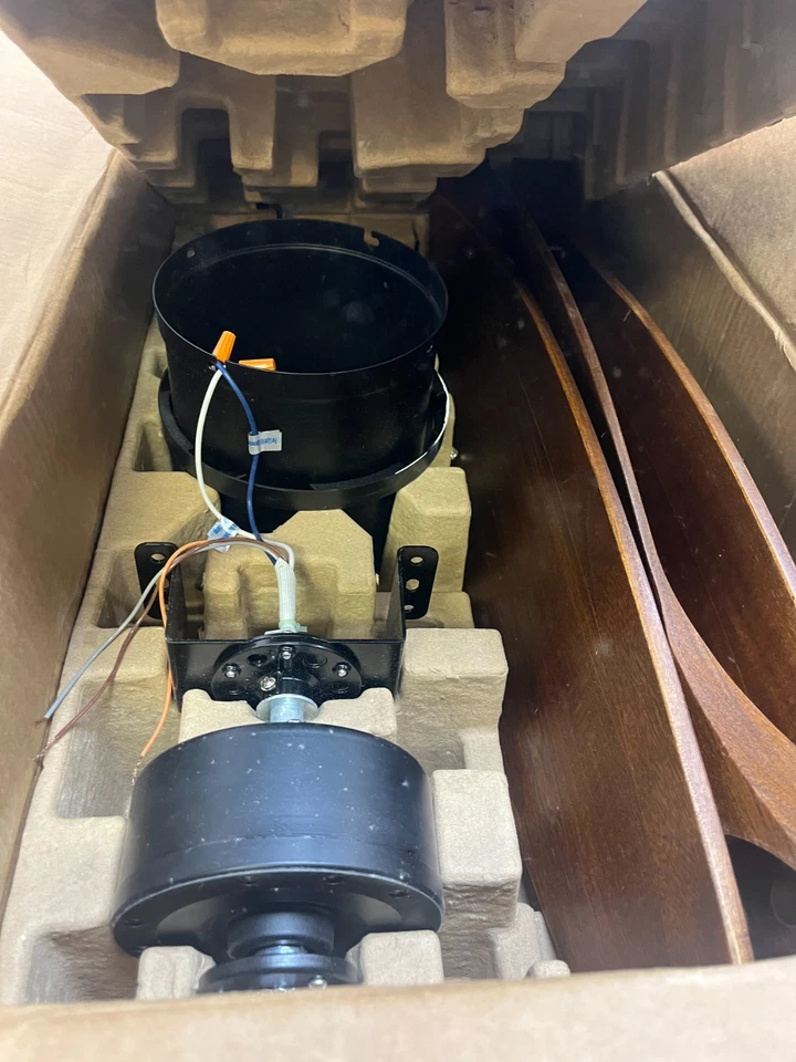 Visual Comfort Fan Collins 1 Lt 52" LED Ceiling Fan, Black/Walnut - 3CNHSM52MBKD - Image 4 of 4