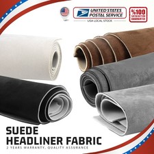 Suede Headliner Fabric Foam Back Roof Liner Upholstery Repair Replace Renovate