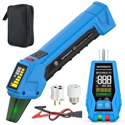 Circuit Breaker Finder Tool Kit with GFCI Outlet Tester and Buzzer Alarm Digital