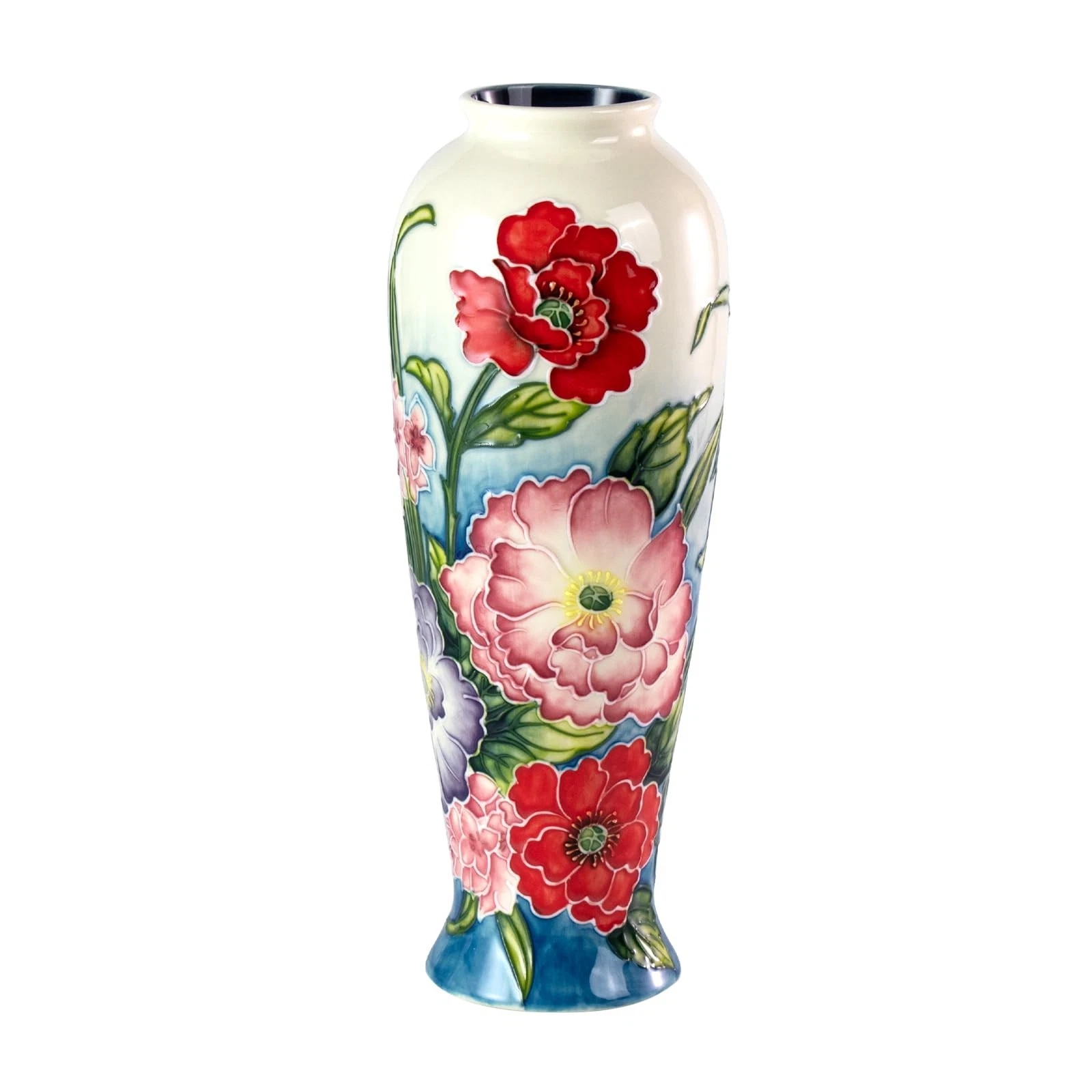 Colored Ceramic Vase, Beautiful Hand-Painted Decorative Vase, Modern Art Porc...