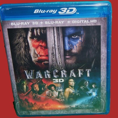 BRAND NEW RARE OOP WARCRAFT BLU RAY 3D & BLU RAY SCI-FI FANTASY MOVIE 2016