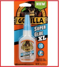 Gorilla Super Glue XL For Wood, Paper, Leather, Plastic  Metal, 25 Gram, Clear 