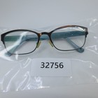 Karen Kane Fairy Moss Brown Teal Floral Laser Cut Eyeglass Frames 52-17-135