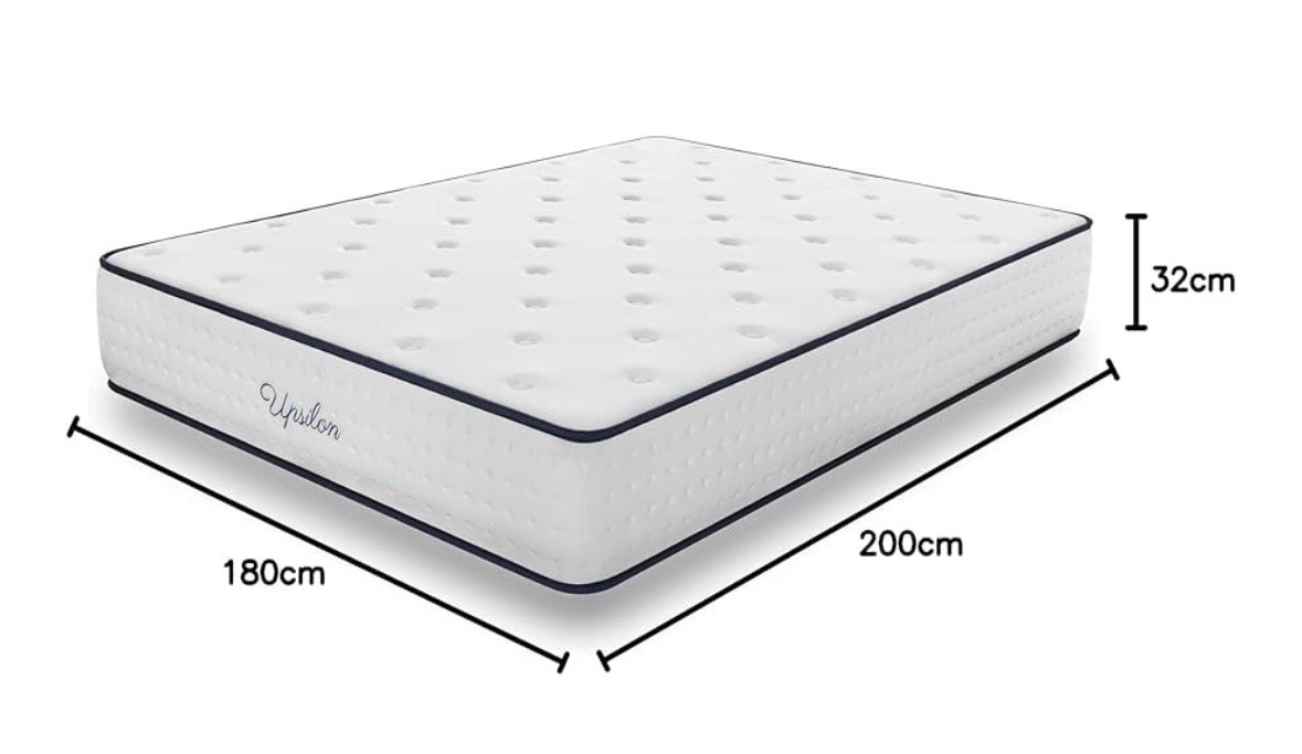 Matelas 180/200 latex et ressorts ensachés couchage ferme 2 personnes