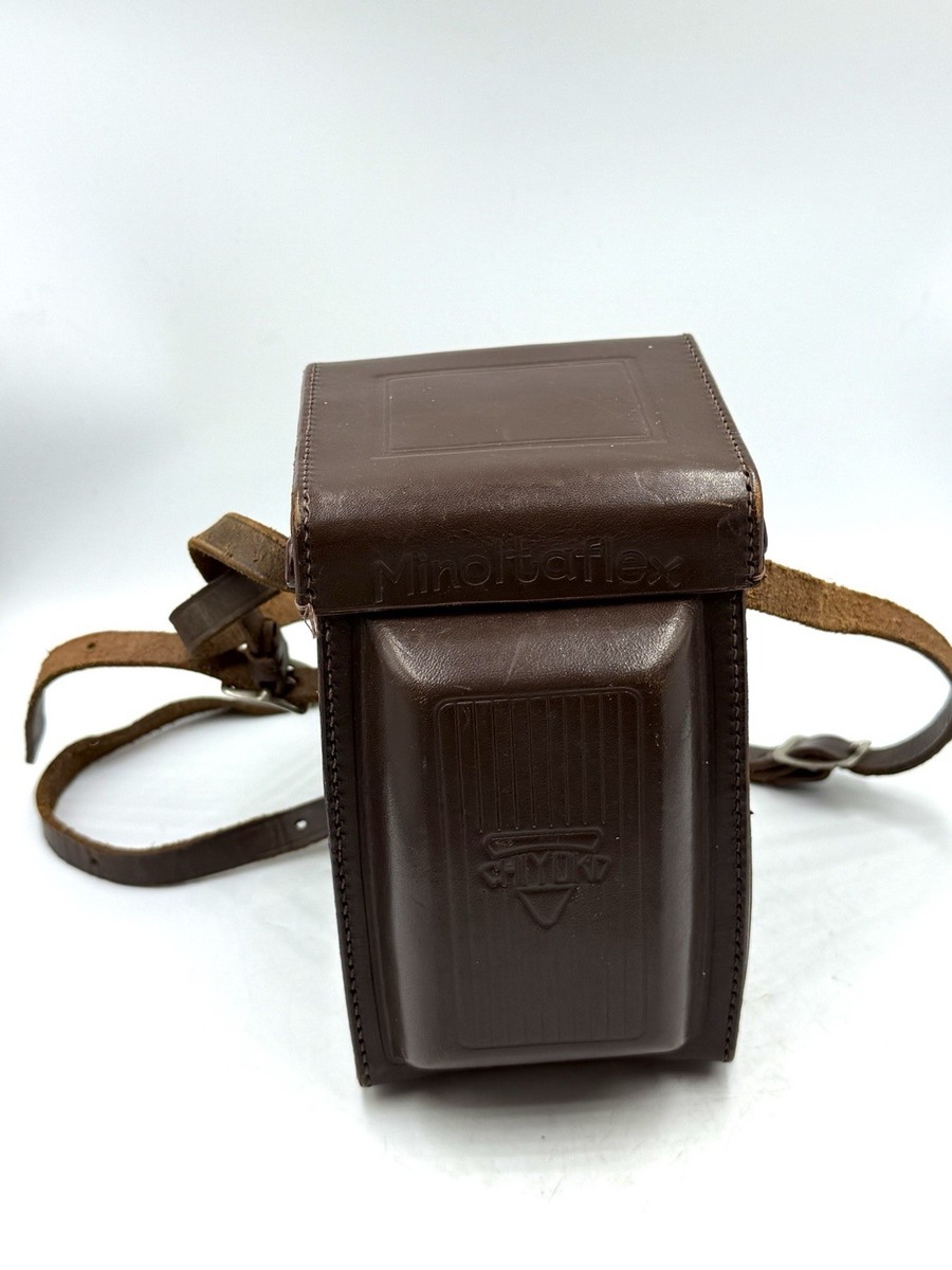Near MINT] Vintage leather Case for TLR minoltaflex film camera