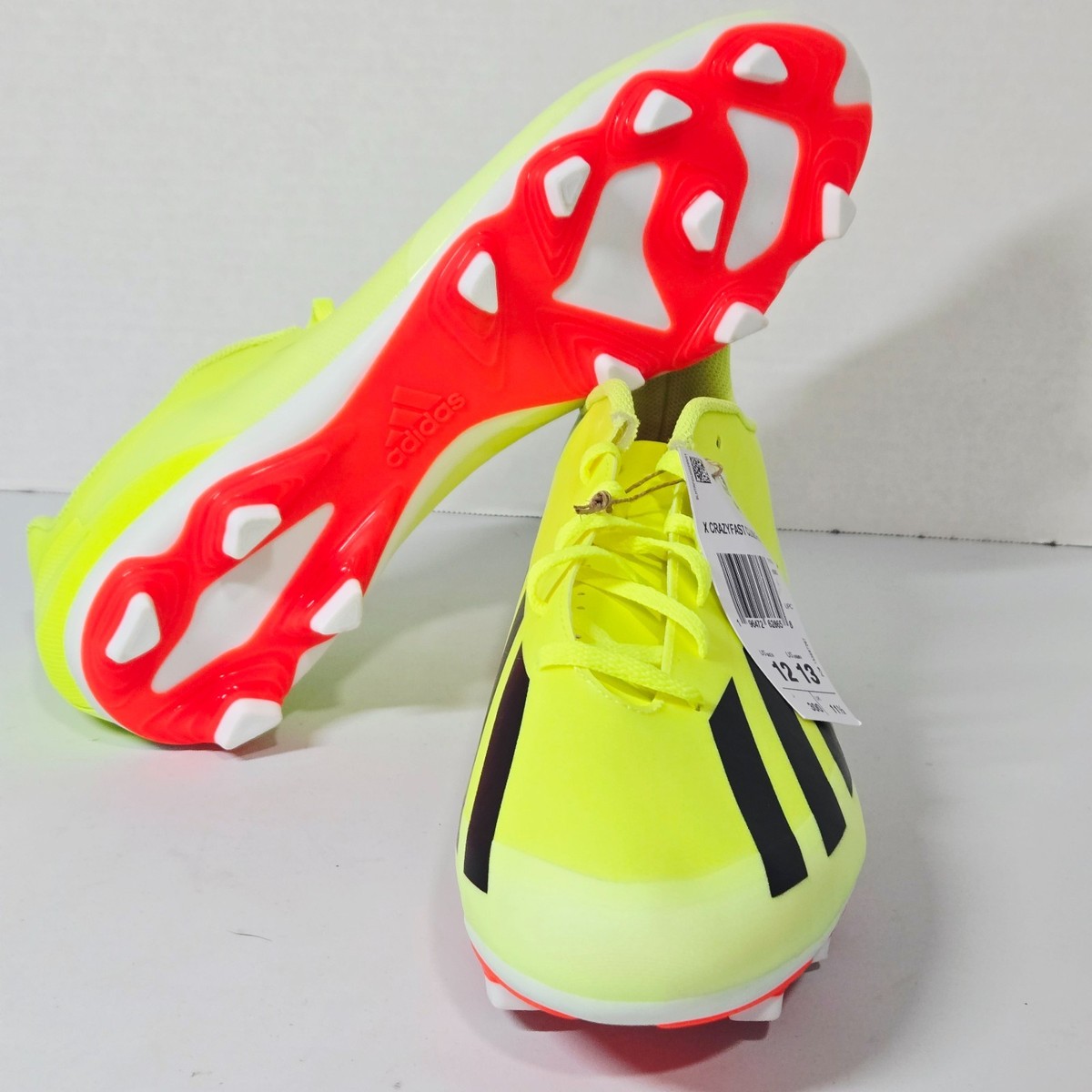 adidas Unisex Soccer Football Cleats Sz M12 W13 Solar Yellow 
