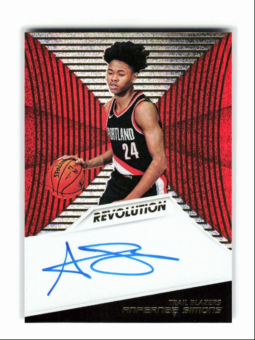 2018-19 Panini Revolution Rookie Autographs Anfernee Simons RC Auto