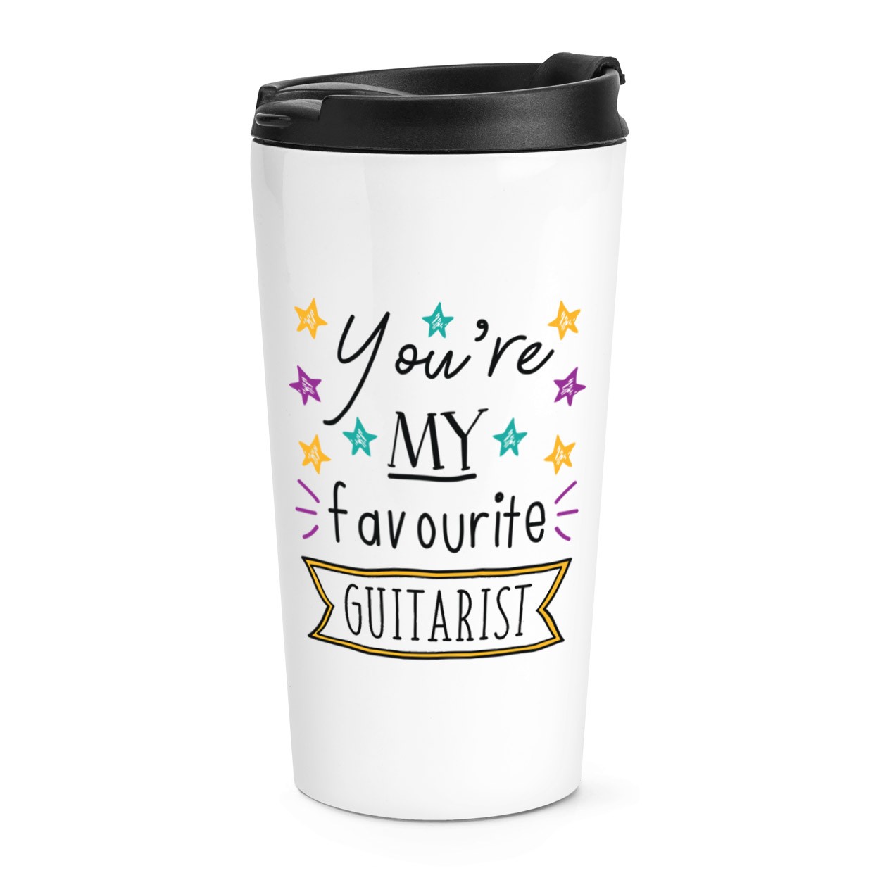 You're My Favourite Guitarist Stars Travel Mug Cup Best Guitar Rock Music