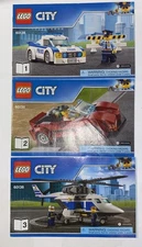 Lego City 60138 Instruction Manuals Only. #1, 2, 3