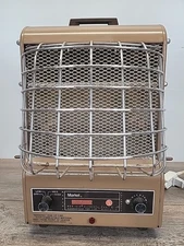 Vtg Markel Electric Space Heater 198TE Neo-Glo Element USA Made Art Deco