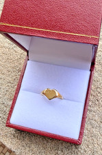 Vintage 9ct Gold Childs / Baby Ring - Heart Design