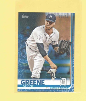 2019 Topps Mini On Demand Blue 9/10 Shane Green #229 Detroit Tigers