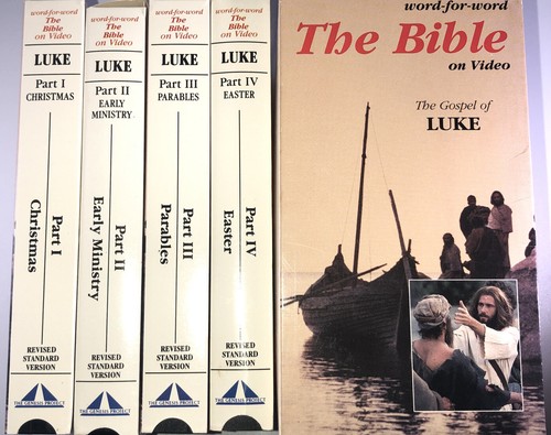 The Bible On Video Word for Word 4 VHS Tape The Gospel of Luke - Picture 5 of 12