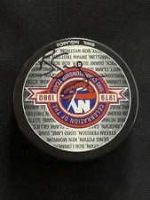 ROBERT ESCHE & BRIAN SAVAGE CERTIFIED AUTHENTIC SIGNED AUTOGRAPH HOCKEY PUCK JSA