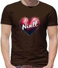 Love Heart Niall - Mens T-Shirt - Music Musician Horan Tour Love Singer Gig
