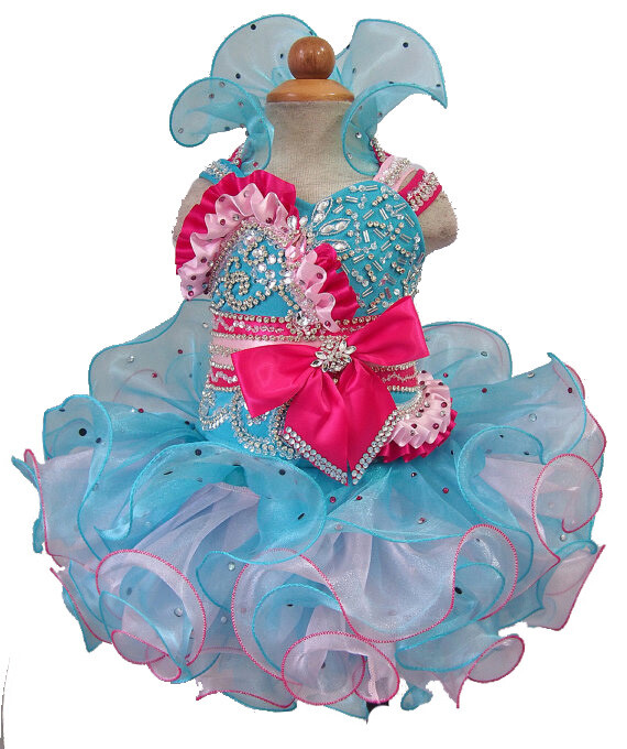 Jenniferwu Pageant Dress Girls' Tulle Princess Wedding Dress for Toddler Baby