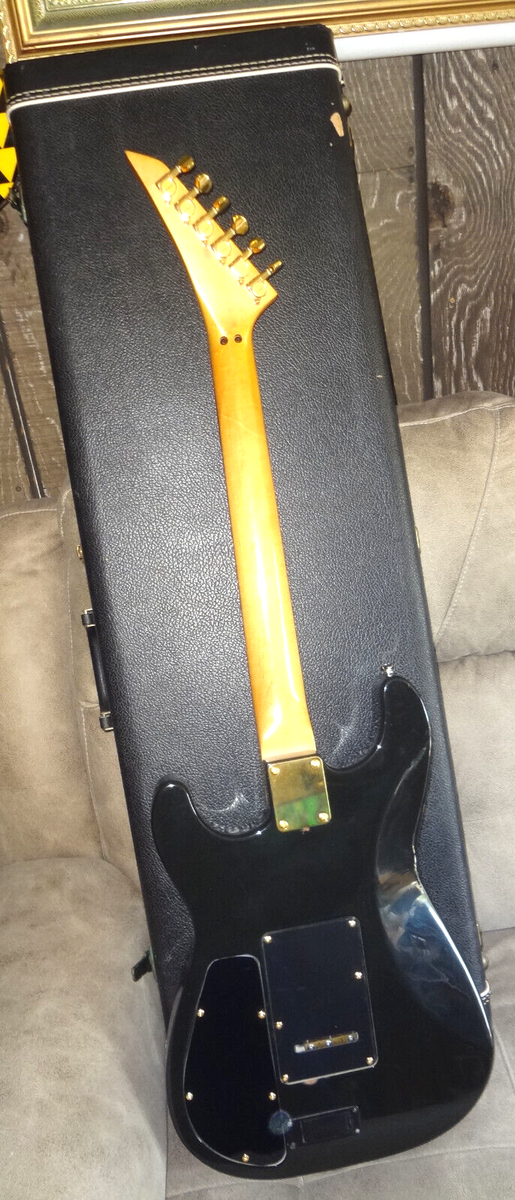 ESP ZEP II Warmoth Blue Ghost Flames Custom built Electric Guitar