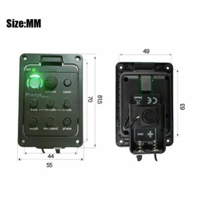 Acoustic Guitar Pickups Presys Blend 301 Onboard Preamp Pickup - Foto 6