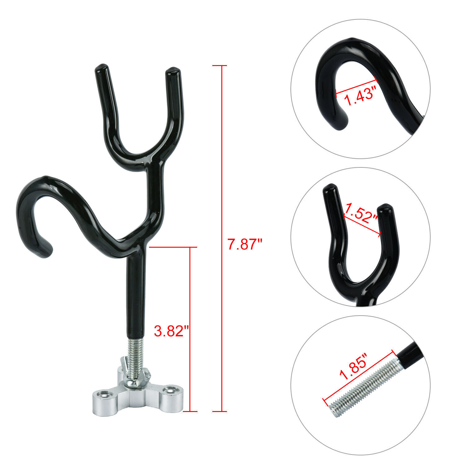 4 Pack Boat Wire Rod Holder Sure Grip Steel 20 Degree Rod Holder