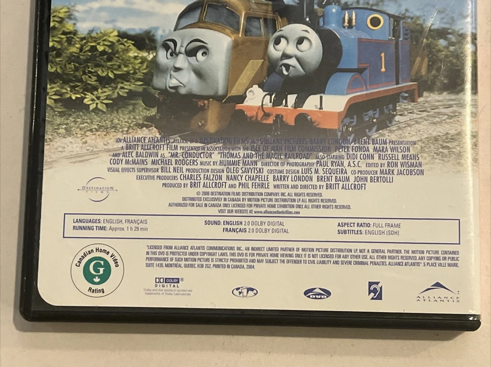 Thomas and the magic railroad (2004 DVD NTSC 1) english/french audio - Image 4 of 4