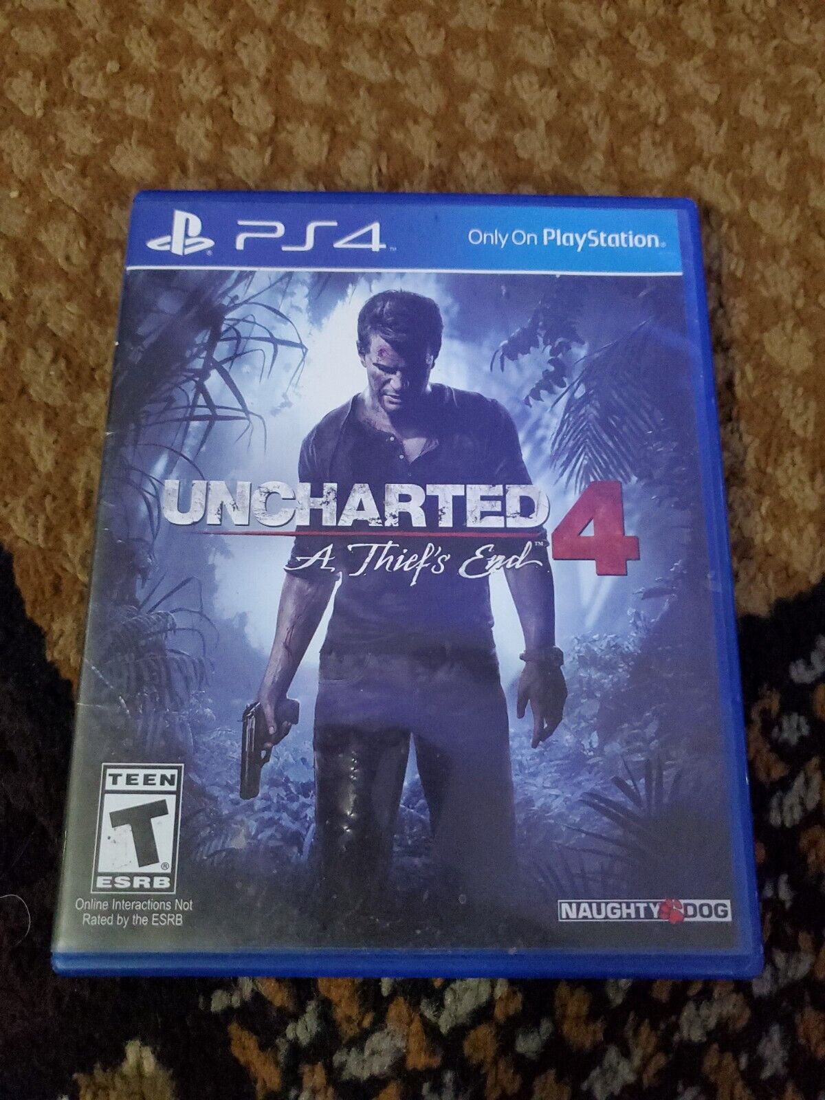 Uncharted 4 A Thief's End PS4 PlayStation 4 - Complete CIB 711719502142