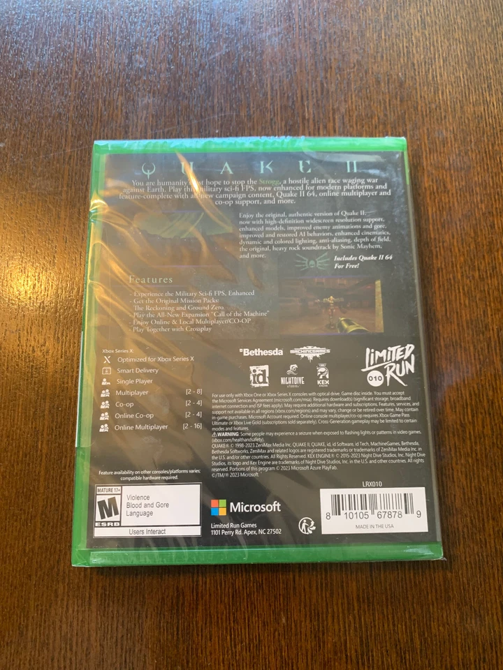 Limited Run #10: Quake II 2 Microsoft Xbox One Series X Brand New Sealed - Image 2 of 4