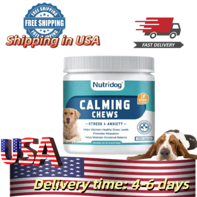 Dog Calming Chewable Tablets Dog Appetite Enhancer Relieve Anxiety 120 Tablets
