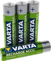 Varta Recharge Accu Power Vorgeladener Aaa Micro Nimh Akku (4Er Pack, 1000Mah)