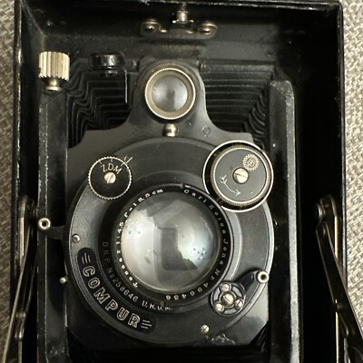 Rare Ica Dresden Compur Vintage 1920s Folding Film Camera Certo