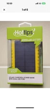 New Hottips  4000mAh Solar Power Bank Charger Rechargeable Battery Dual USB Port