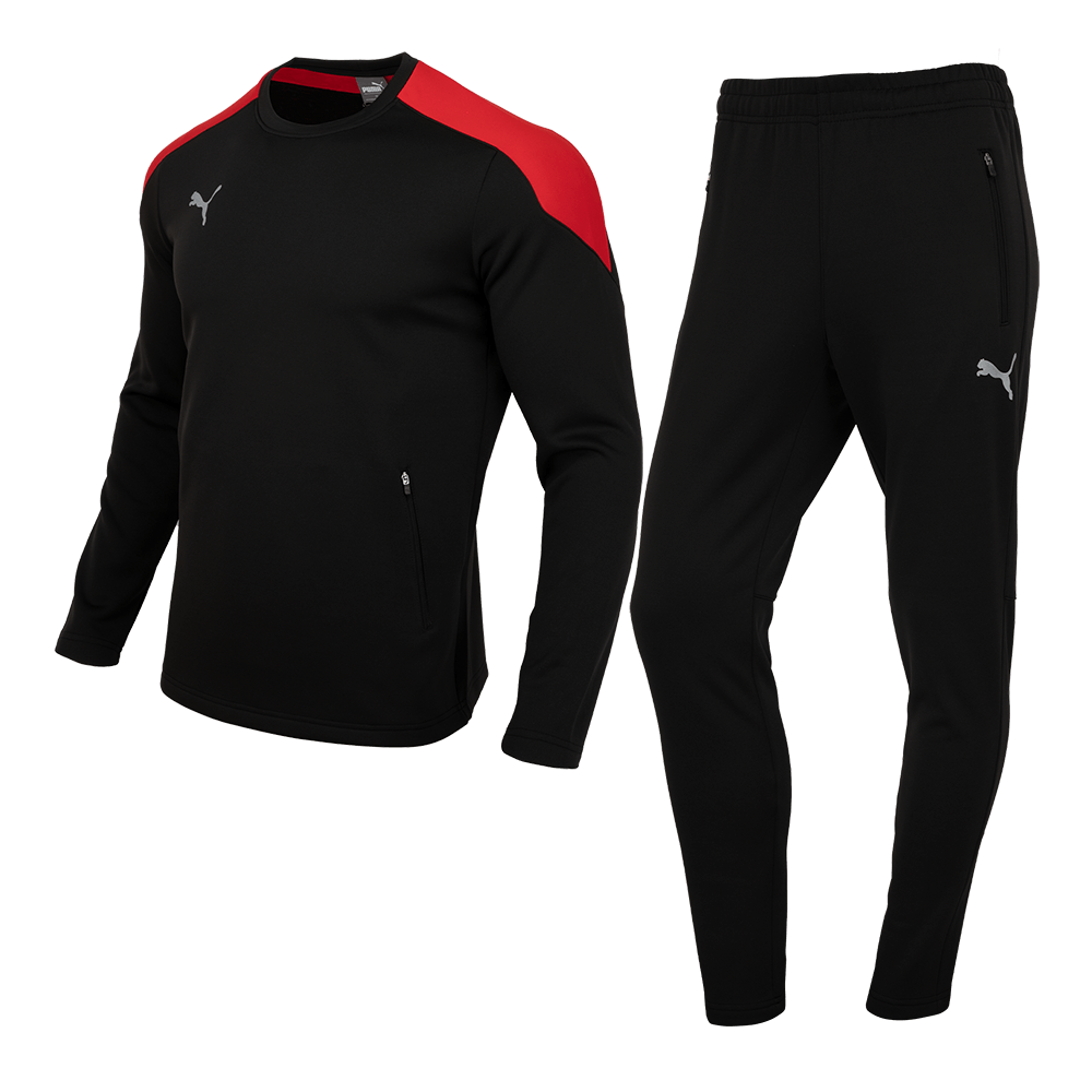Puma 92993001 Men KK Tracksuit Training Suit Jacket Pants Black | eBay