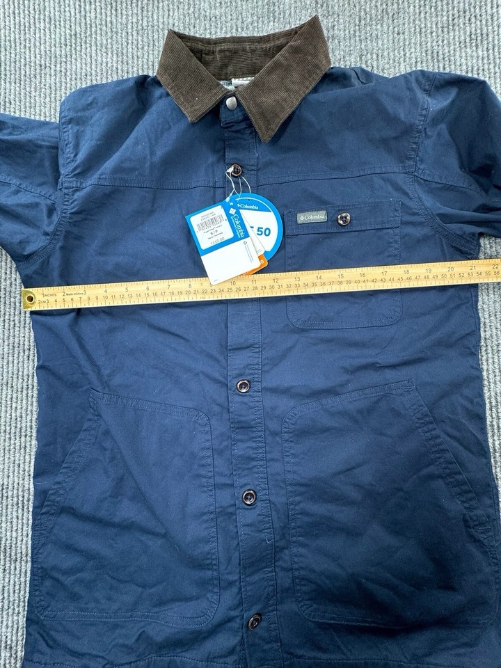 Columbia Coat Mens Small Rugged Ridge Jacket Corduroy Collared Blue Plaid NWT eBay