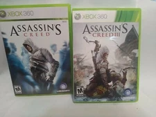 Assassin’s Creed Brotherhood & III Microsoft Xbox 360 Hitman Killing Sneak Actio