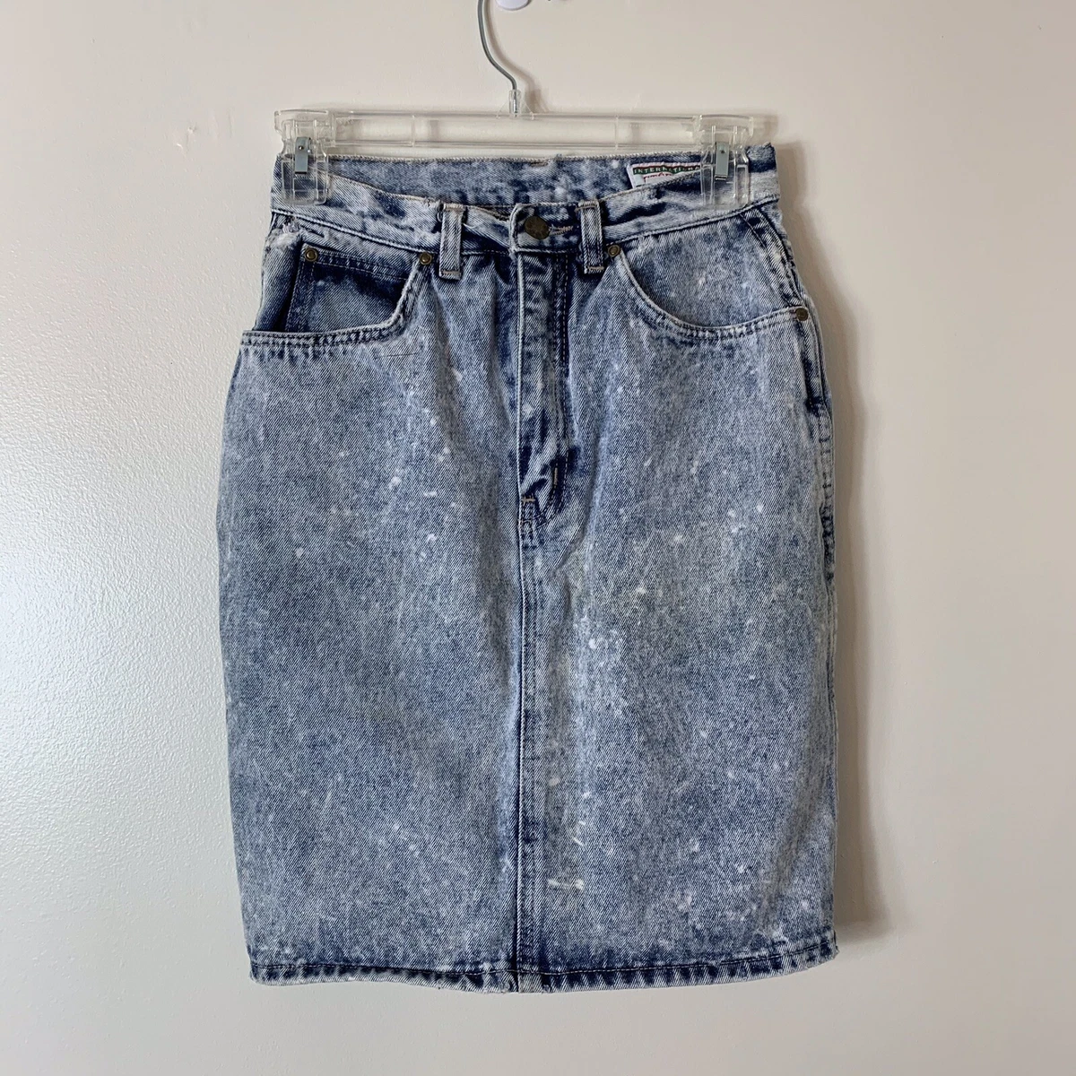 Vintage high waisted jean skirt cheap