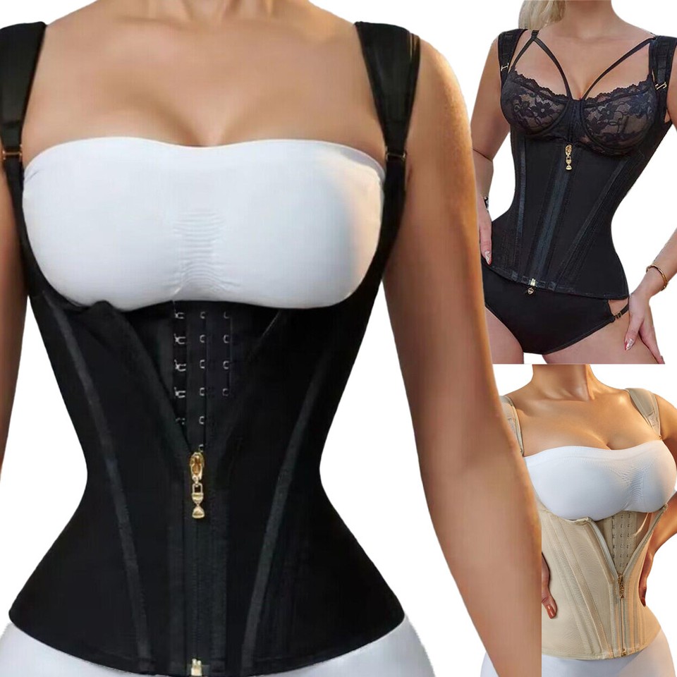 Camiseta sin mangas Fajas Reductoras Colombianas Modeladora Corporal Entrenador de Cintura Control Abdomen EE. UU.