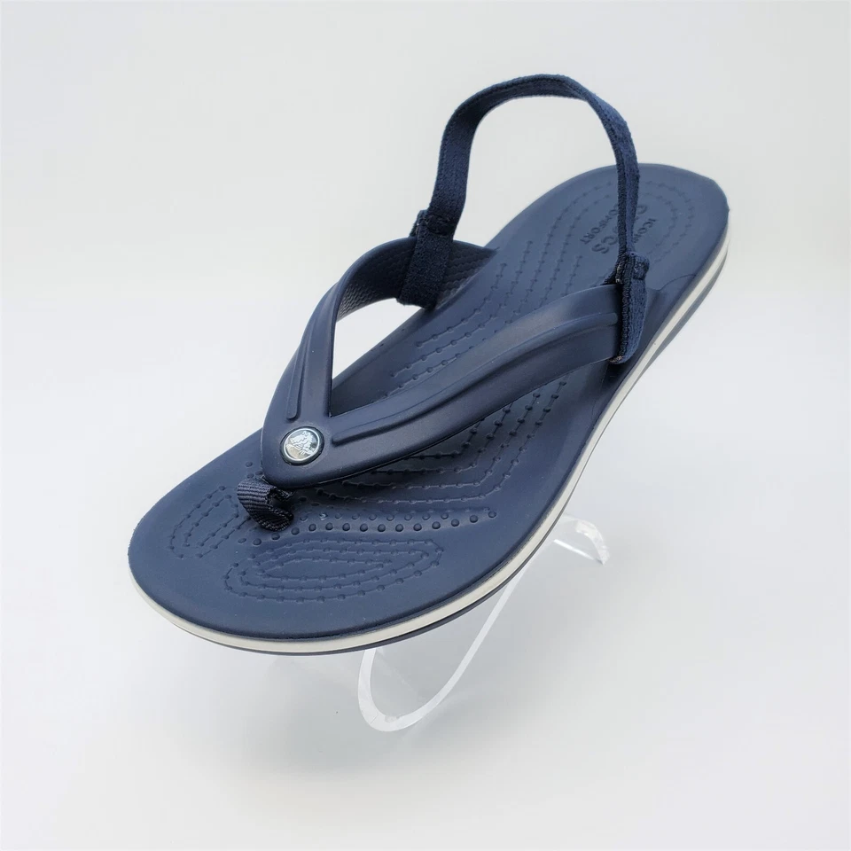 Crocs Crocband Correa Abatible Niños Pequeños Talla C13 Zapatos Azul Marino Sin Cordones Tanga Sandalias Foto 4 de 4