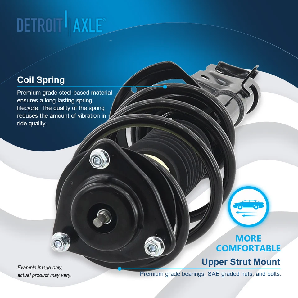 Puntal delantero izquierdo del lado del conductor listo para instalación rápida para Dodge Caliber 2007-2012 Foto 4 de 4