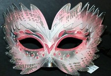 MASQUERADE CARNIVAL MARDI GRAS VENETIAN MASK M3149 Pink 