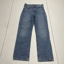 Gap Blue Sky High Loose Straight Jeans Youth Boys Size 10