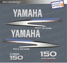 Adesivi calandra motore marino fuoribordo Yamaha 150 cv F150 gommone barca