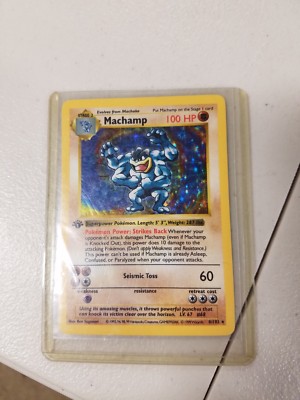1999 Pokemon TCG MACHAMP HOLO 1st EDITION SHADOWLESS Base Set 8/102 | eBay