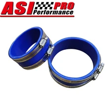 Silicone Hose Snoot Boots fit Mini Cooper S R53 Top Mount Intercooler Blue