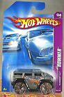 2007 Hot Wheels #64 Hummer 4/4 Hummer H2 Dark Gray w/Chrome Bling Wheels