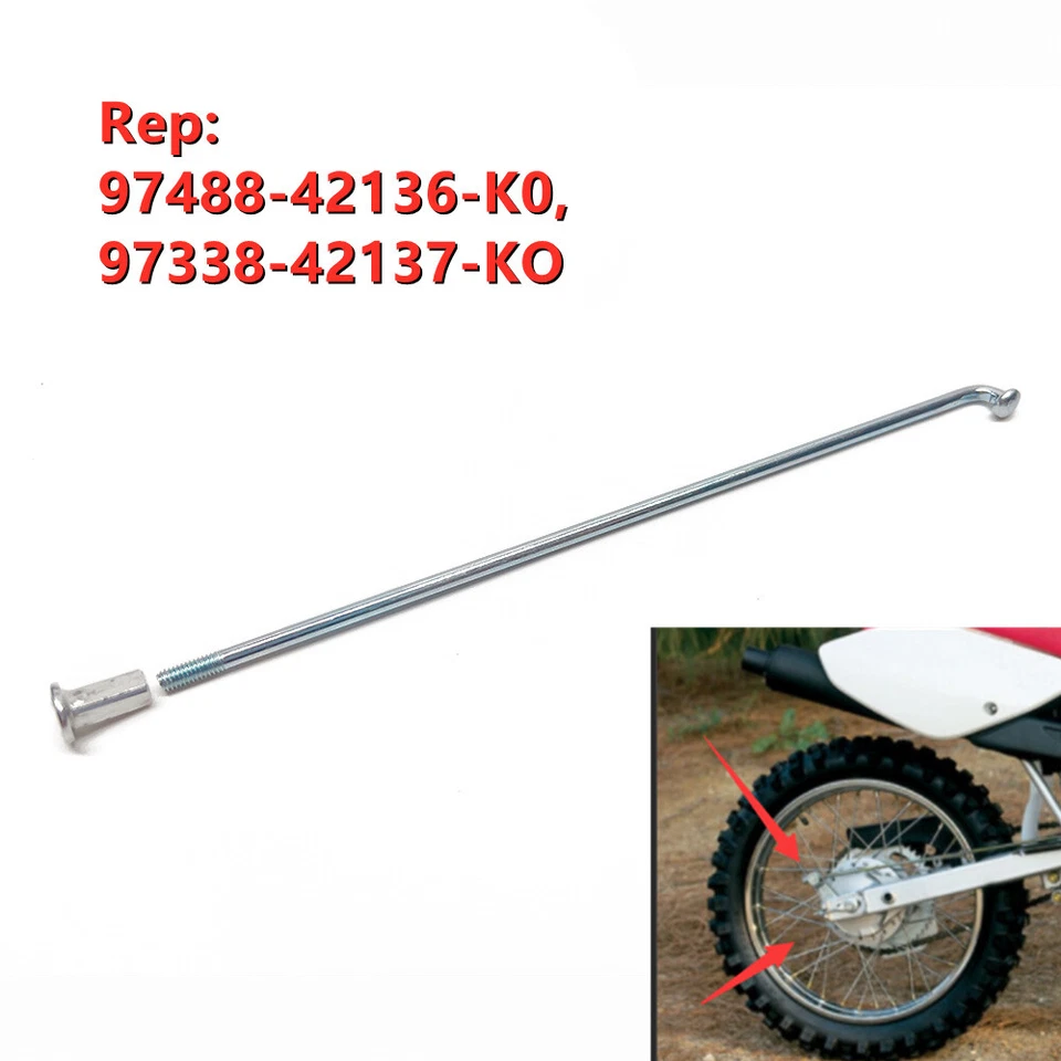 16 Inch Rear Wheel Spoke Set For Honda CRF100 CRF100F XL100 97338-42137-K0 - Image 4 of 4