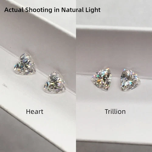 0,1-10ct Luźny moissanit Prawdziwy kamień szlachetny VVS1 D Multi Cut z certyfikatem GRA - Zdjęcie 12 z 35