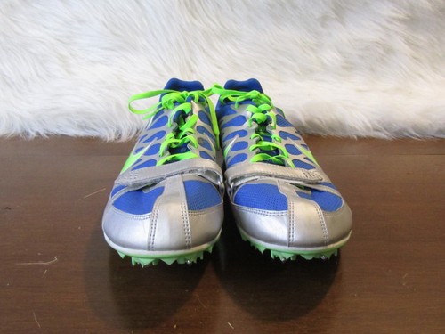 Nike Zoom Rival S Track Field Sprint Shoes Mens 11.5 Silver Blue 456812-430 - Picture 4 of 8