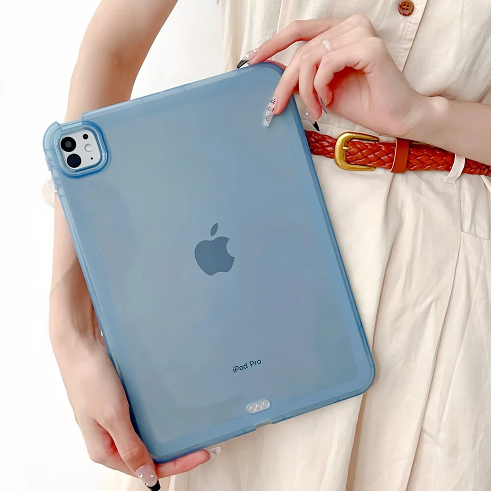 Candy Color Clear Case For iPad Air Pro 11/13 12.9 10th 9/8/7th Protective Cover - Image 3 of 4