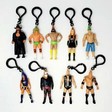 WWE Chibi in Motion : Complete Set of 9 REGULAR New + Loose Clips!