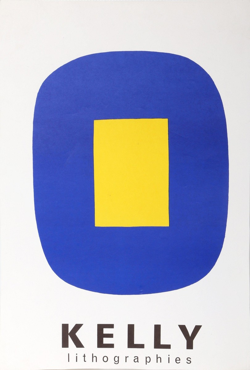 エルズワース・ケリー　リトグラフ Ellsworth Kelly, Jaune sur Bleu, Lithograph | eBay